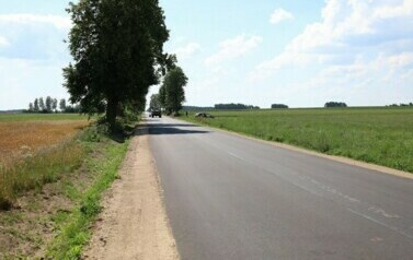 8. Wyremontowany odcinek drogi powiatowej nr 1966B