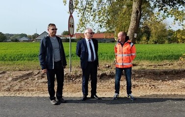 2. Starosta Grajewski sprawdził postęp prac na drodze Guty&ndash;Bzury