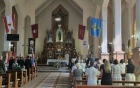 1. Msza święta w kościele w Prostkach
