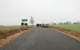 7. Odcinek drogi obok miejscowości Wiązownica