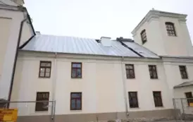2. Elewacja frontu zabytkowej części należącej do Zakładu