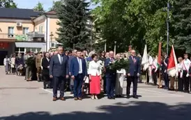 5. Uroczystości majowe na placu przed Urzędem Miasta Grajewo