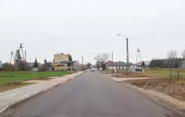 1. Odcinek modernizowanej drogi powiatowej w Szczuczynie