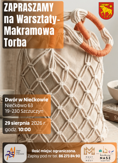Zaproszenie na Warsztaty - Makramowe Torby