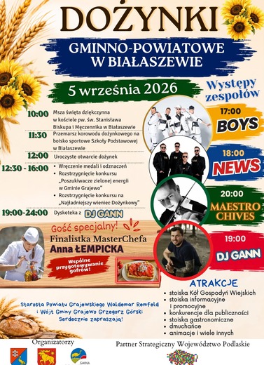 Zaproszenie na Dożynki Gminno-Powiatowe