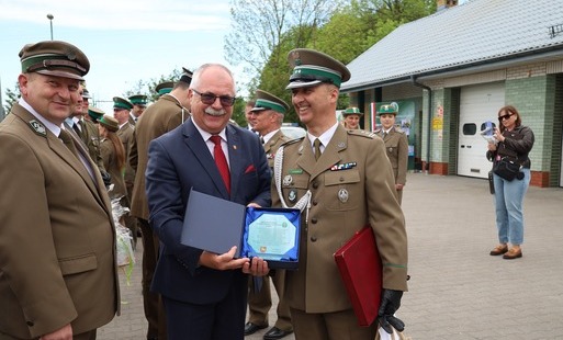 Starosta Grajewski i Komendant Placówki Straży Granicznej w Lipsku