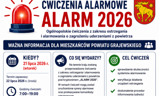 Ćwiczenia alarmowe - ALARM 2026